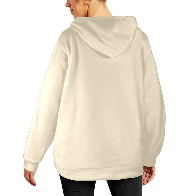 Women's Wine Magician Abstract Flannel Hoodie
