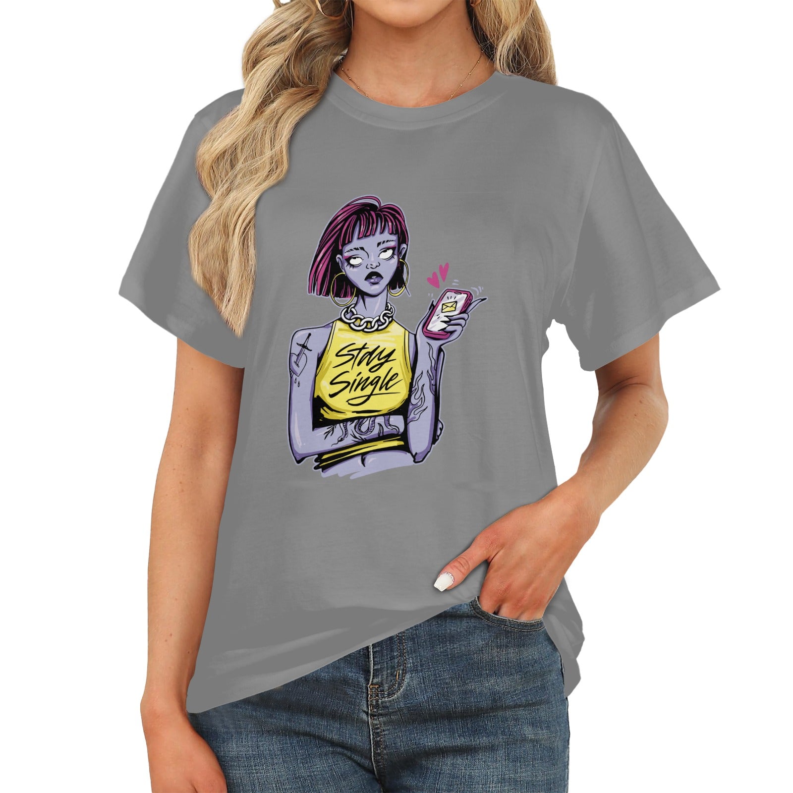 Women's Stay Single Streetwear Classic Fit T-shirt