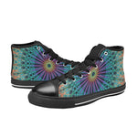 Men's Aurora Fractal Abstract High Top Shoes