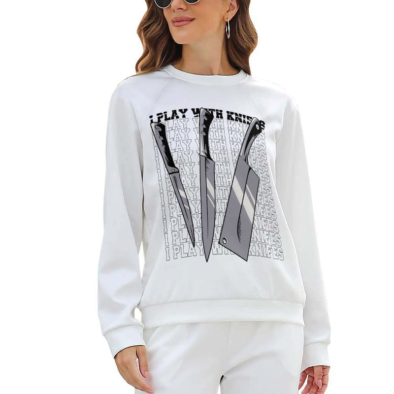 Women's Knife Play Abstract Sweatshirt