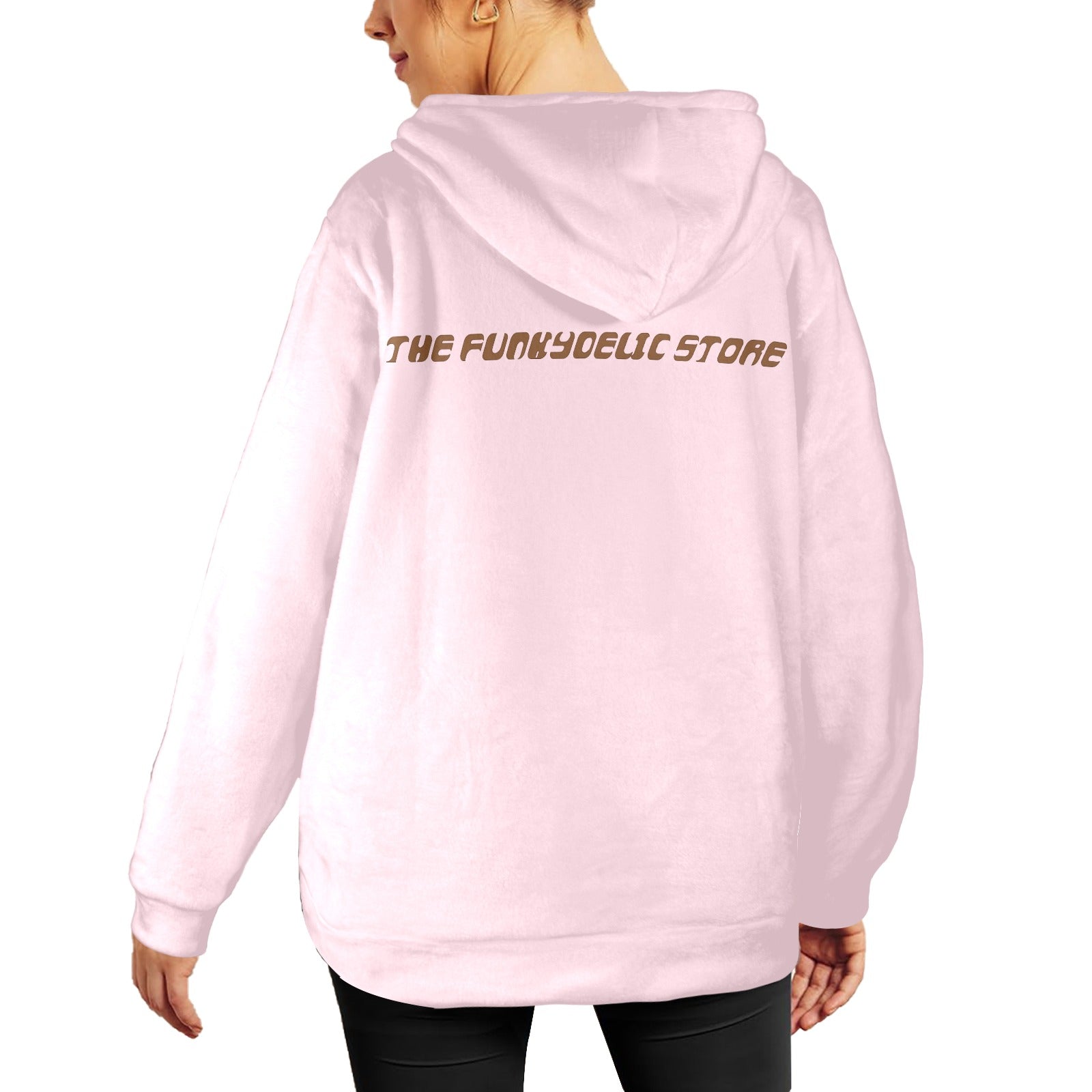 Women's Chocolate Streetwear Flannel Hoodie