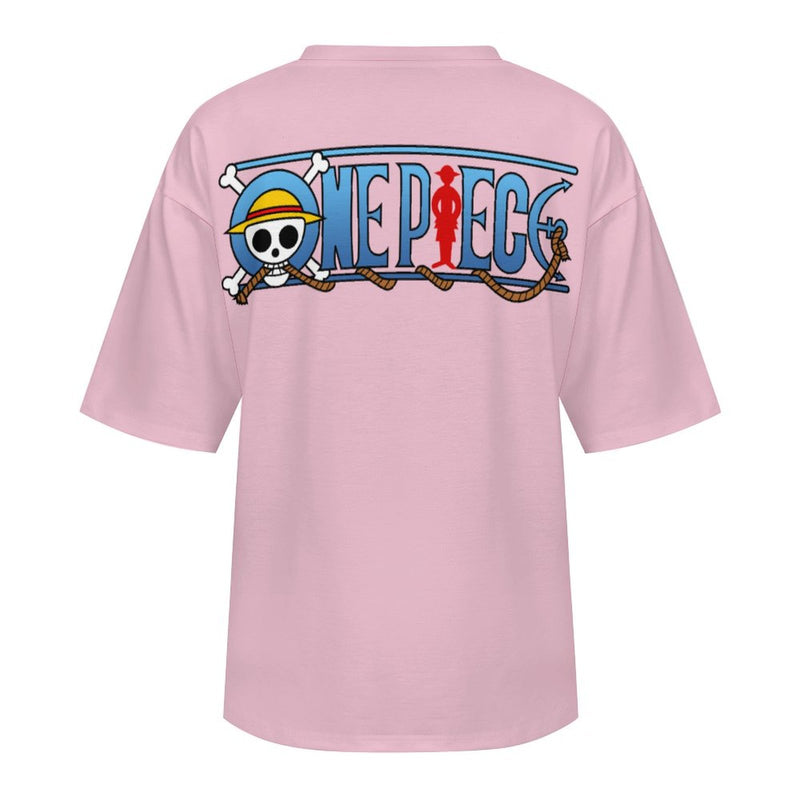 Women's Sailor Luffy One Piece Anime Oversized T-shirt