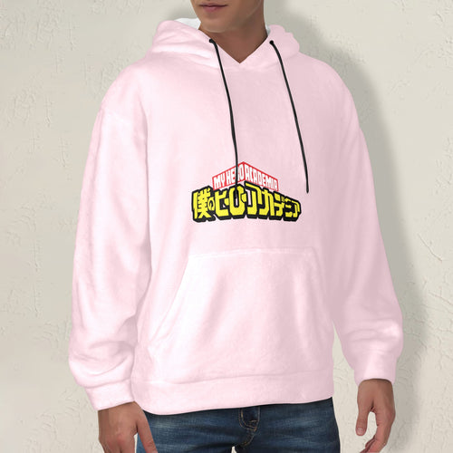 Men's My Hero Academia Logo Anime Flannel Hoodie