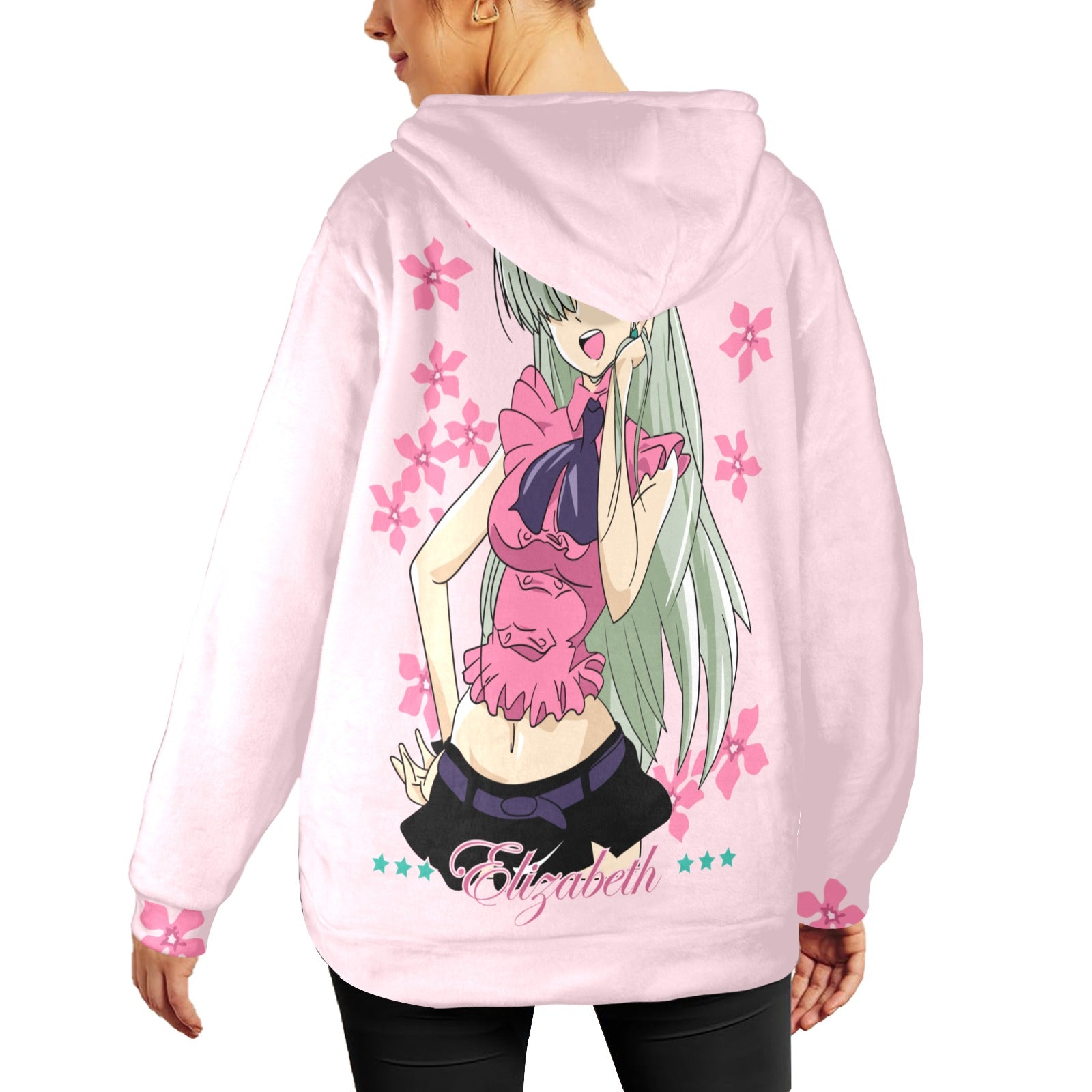 Women's Elizabeth Anime Flannel Hoodie