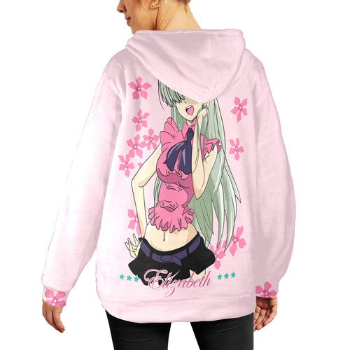 Women's Elizabeth Anime Flannel Hoodie
