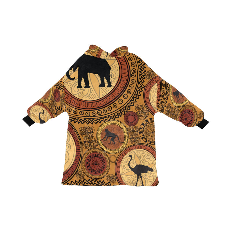 Men's African Ethnic Pattern Abstract Blanket Hoodie