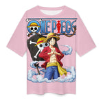 Women's Sailor Luffy One Piece Anime Oversized T-shirt