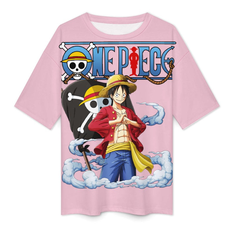 Women's Sailor Luffy One Piece Anime Oversized T-shirt