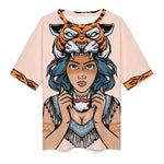 Women's Tribal Women Acid & Punk Oversized T-shirt