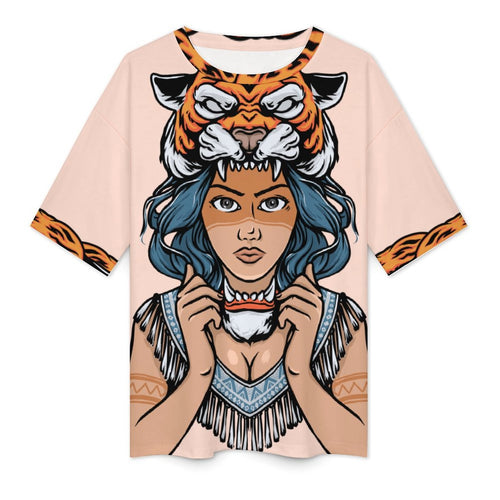 Women's Tribal Women Acid & Punk Oversized T-shirt