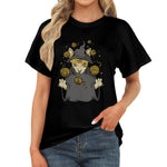 Women's Cat Wizard Acid & Punk Classic Fit T-shirt