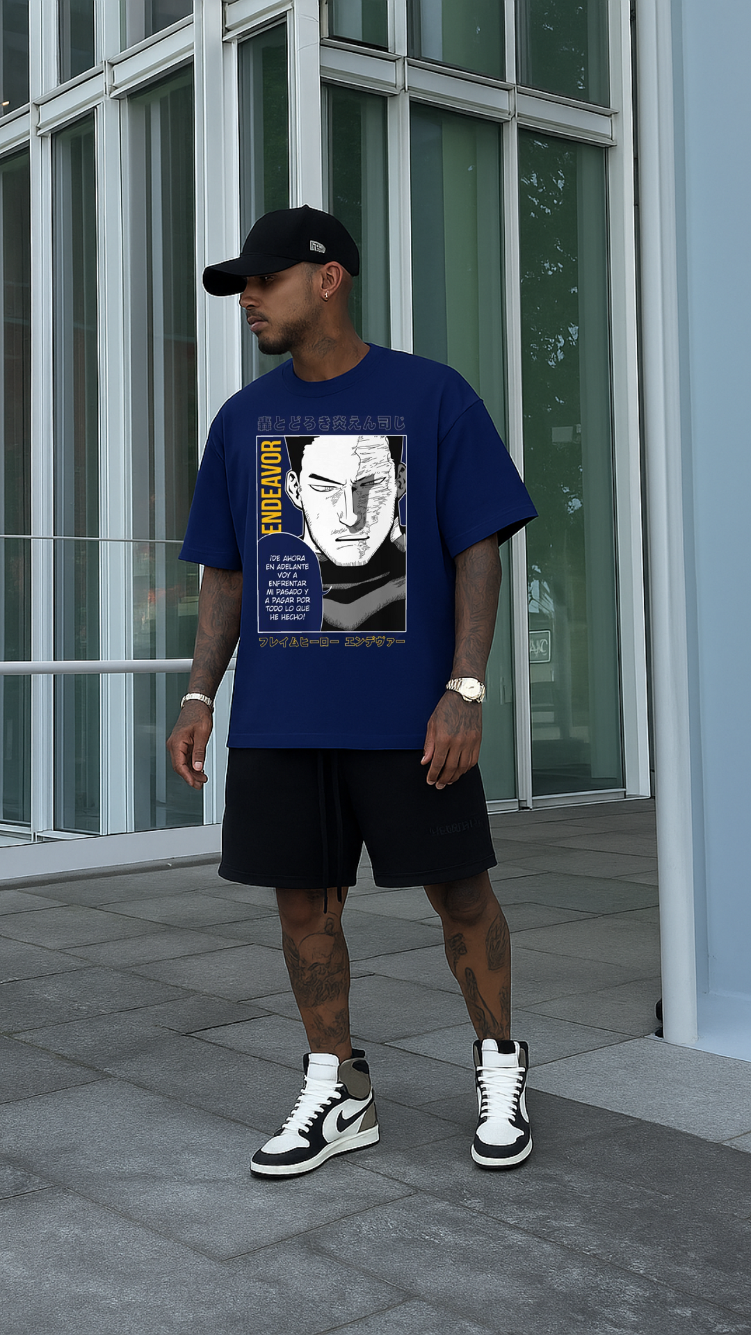 Men's Endeavor My Hero Academia Anime Oversized T-shirt