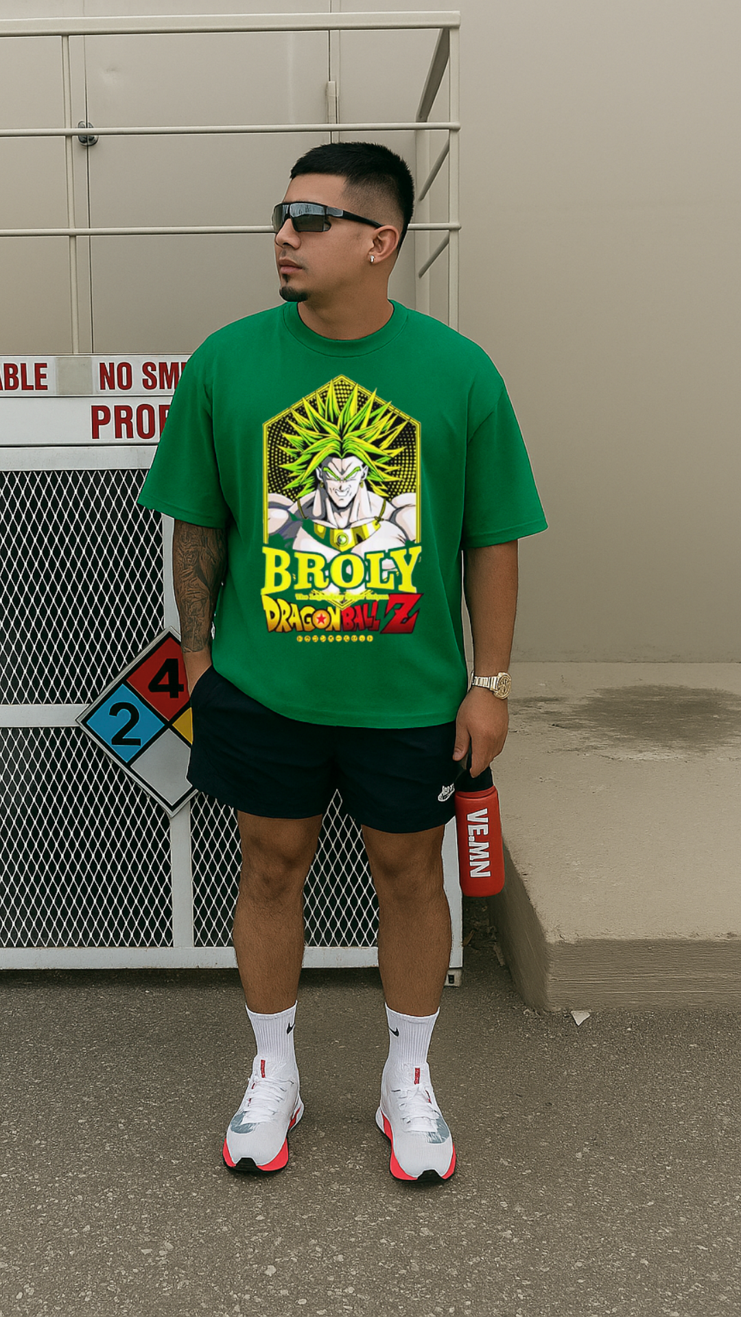 Men's Broly Dragon Ball Z Anime Oversized T-shirt