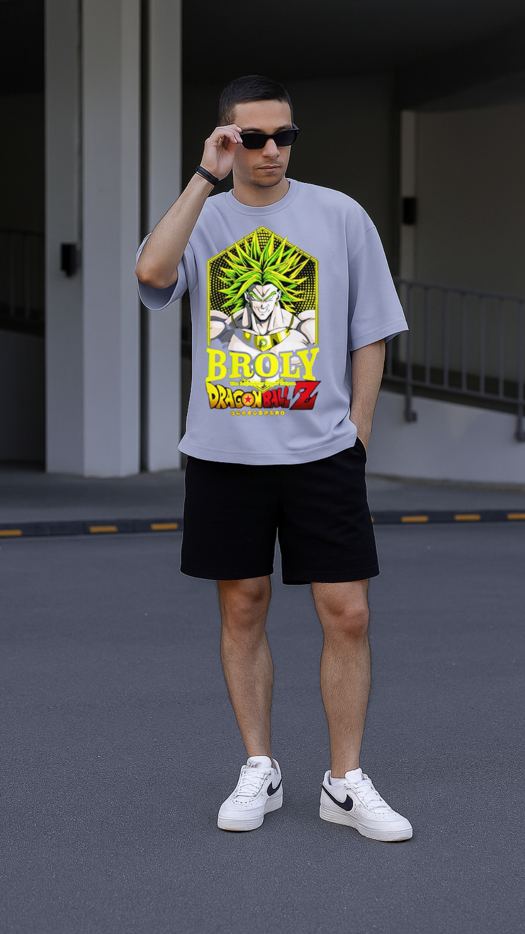 Men's Broly Dragon Ball Z Anime Oversized T-shirt