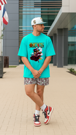 Men's One Piece Fight Anime Oversized T-shirt