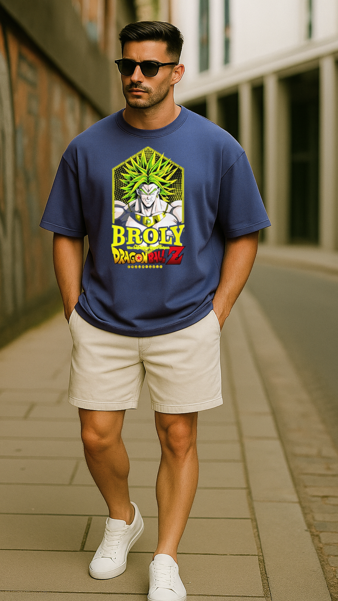 Men's Broly Dragon Ball Z Anime Oversized T-shirt