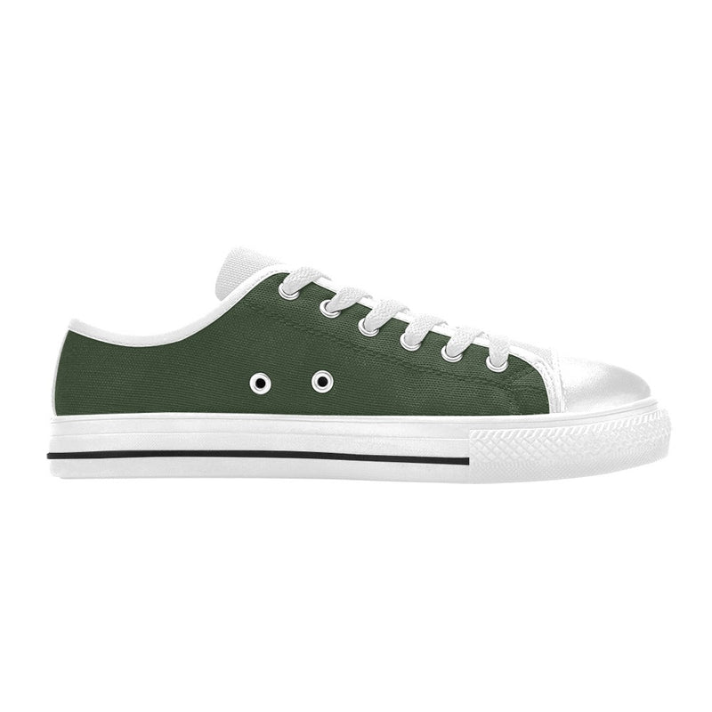Men's Gray Asparagus Solid Low Top Shoes