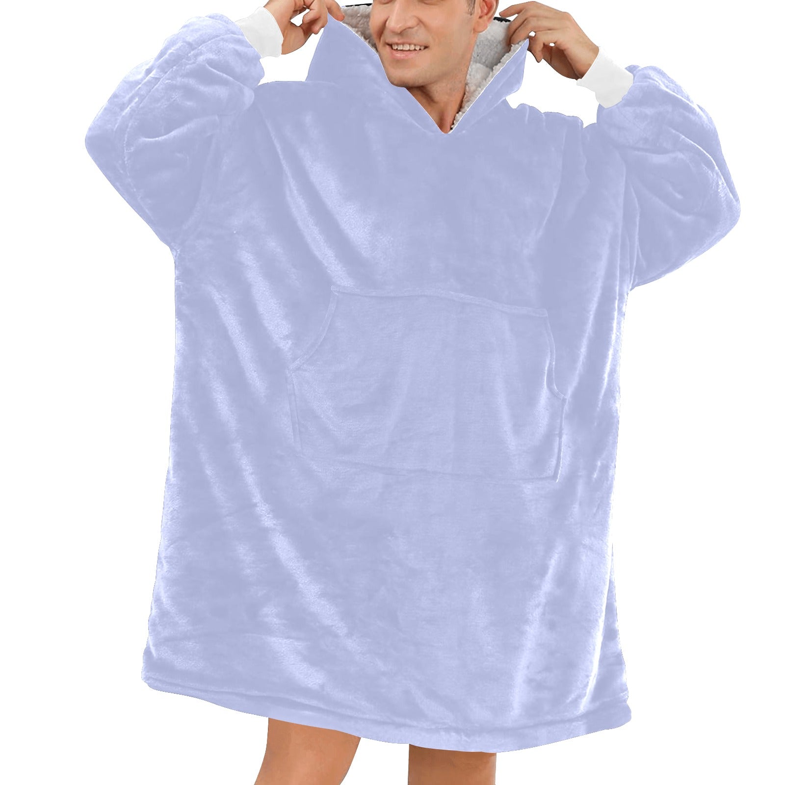 Men's Wild Blue Yonder Solid Blanket Hoodie