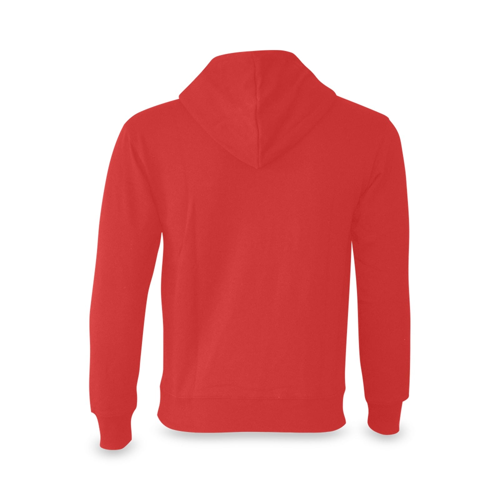 Women's Carmine Red Solid Classic Hoodie