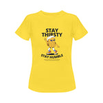 Women's Stay Thirsty Abstract Classic Fit T-shirt