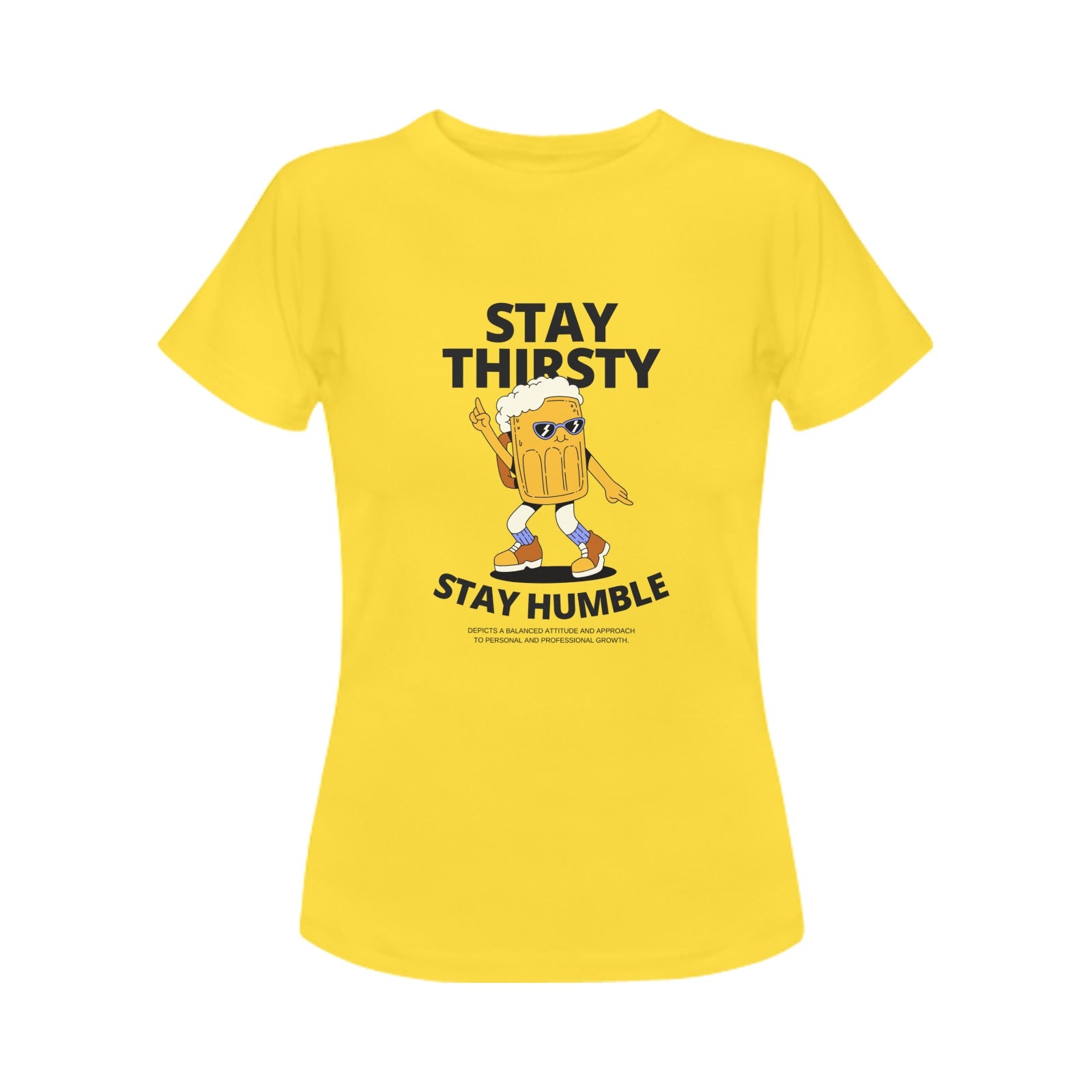 Women's Stay Thirsty Abstract Classic Fit T-shirt