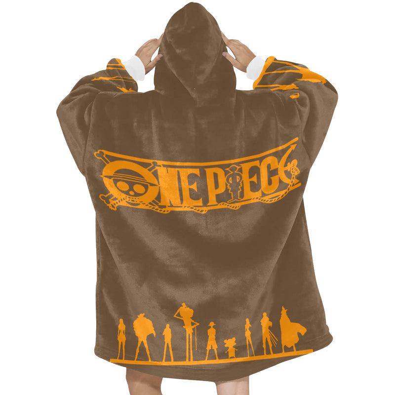 Women's One Piece Anime Blanket Hoodie