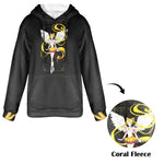 Women's Sailor Moon Card Anime Flannel Hoodie
