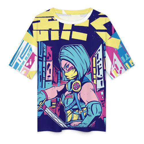 Women's Warrior Anime Oversized T-shirt