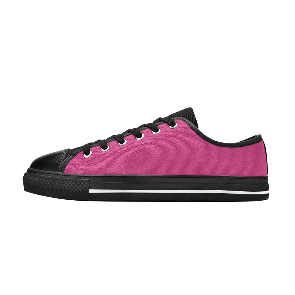 Women's Raspberry Rose Solid Low Top Shoes