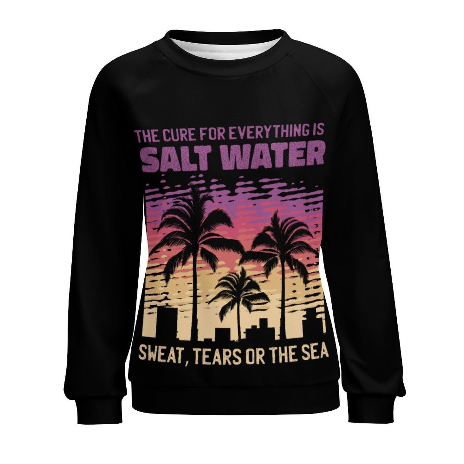 Women's Salt Water Power Abstract Sweatshirt