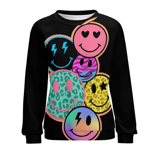 Women's Positive Smileys Abstract Sweatshirt