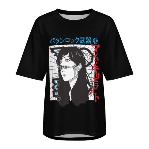Women's Trippy Anime Oversized T-shirt