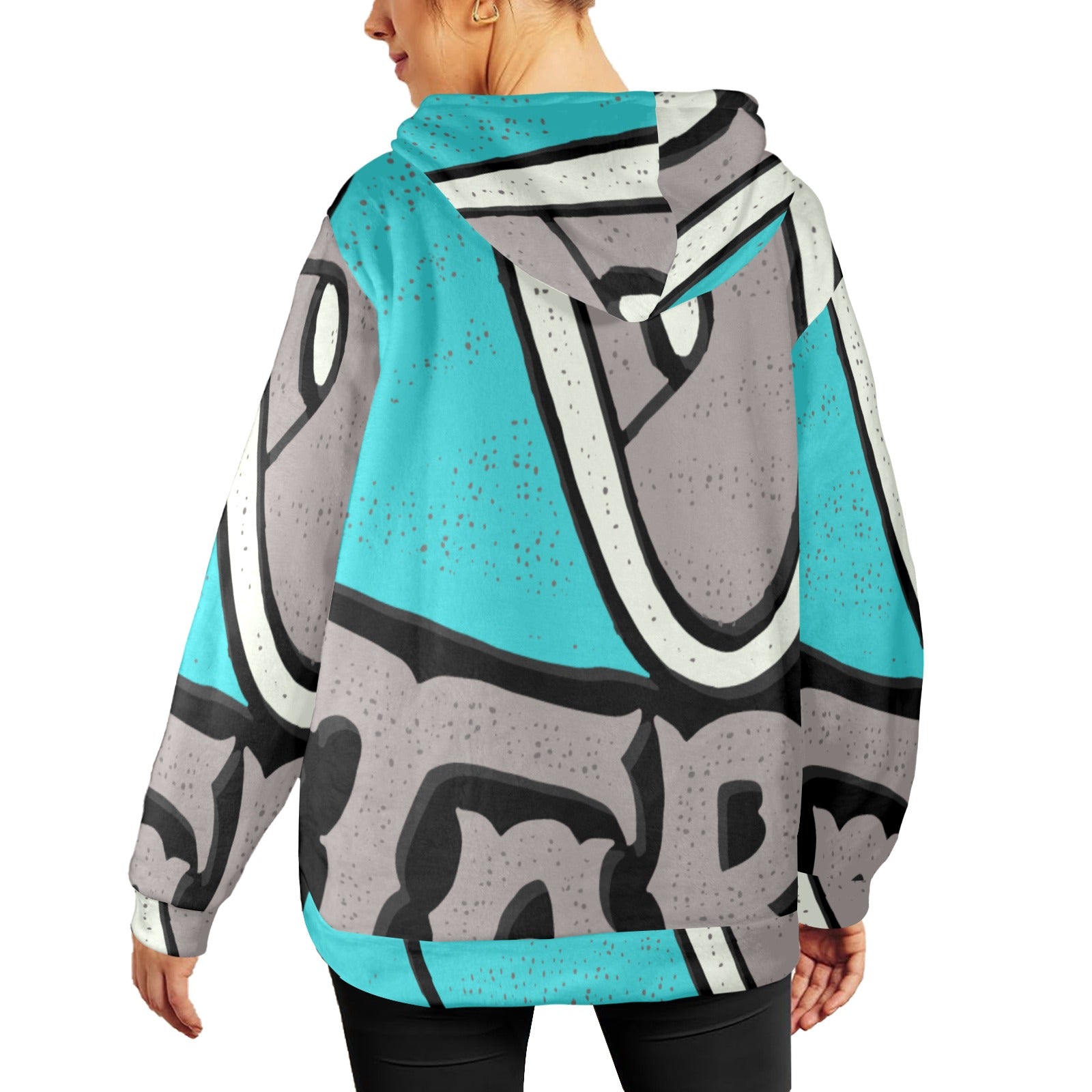 Women's Believe In Yourself Abstract Flannel Hoodie
