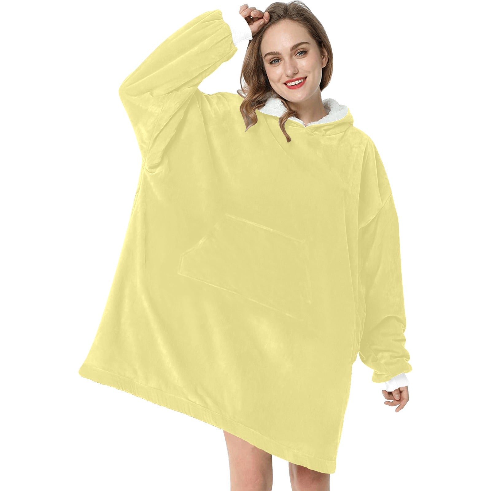 Women's Flax Solid Blanket Hoodie