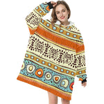 Women's African Pattern Abstract Blanket Hoodie