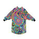 Men's Traditional Asian Paisley Elements Abstract Blanket Hoodie
