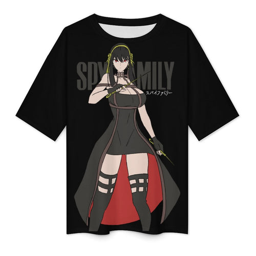 Women's Yor Forger Spy X Family Anime Oversized T-shirt