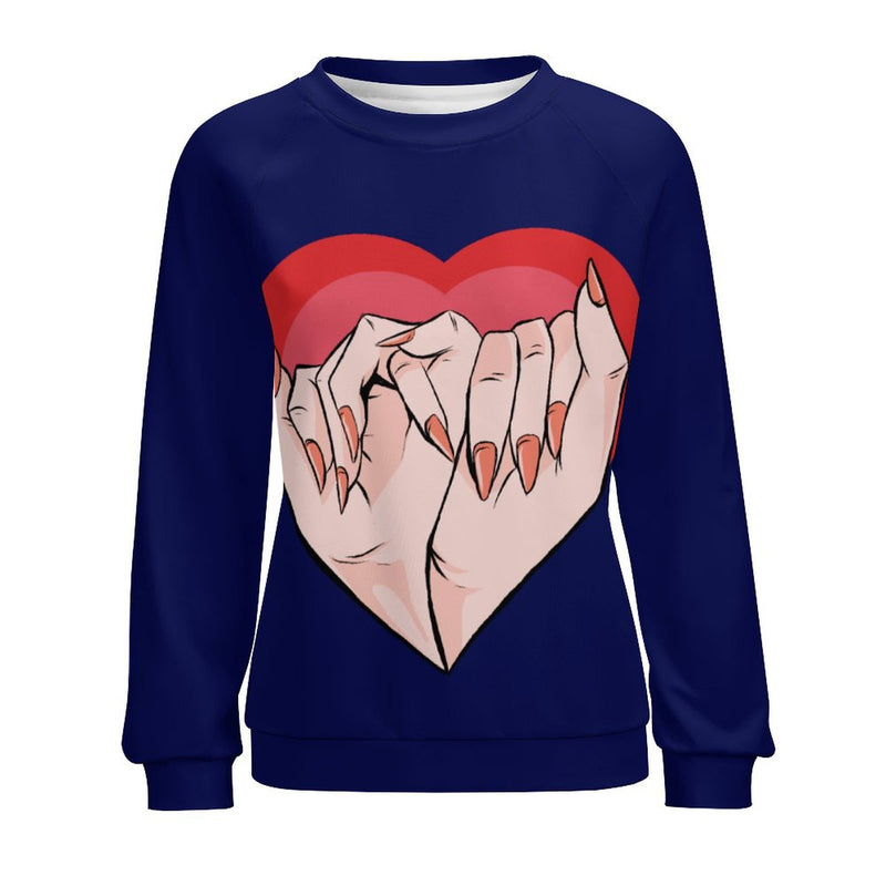 Women's Beautiful Heart Abstract Sweatshirt