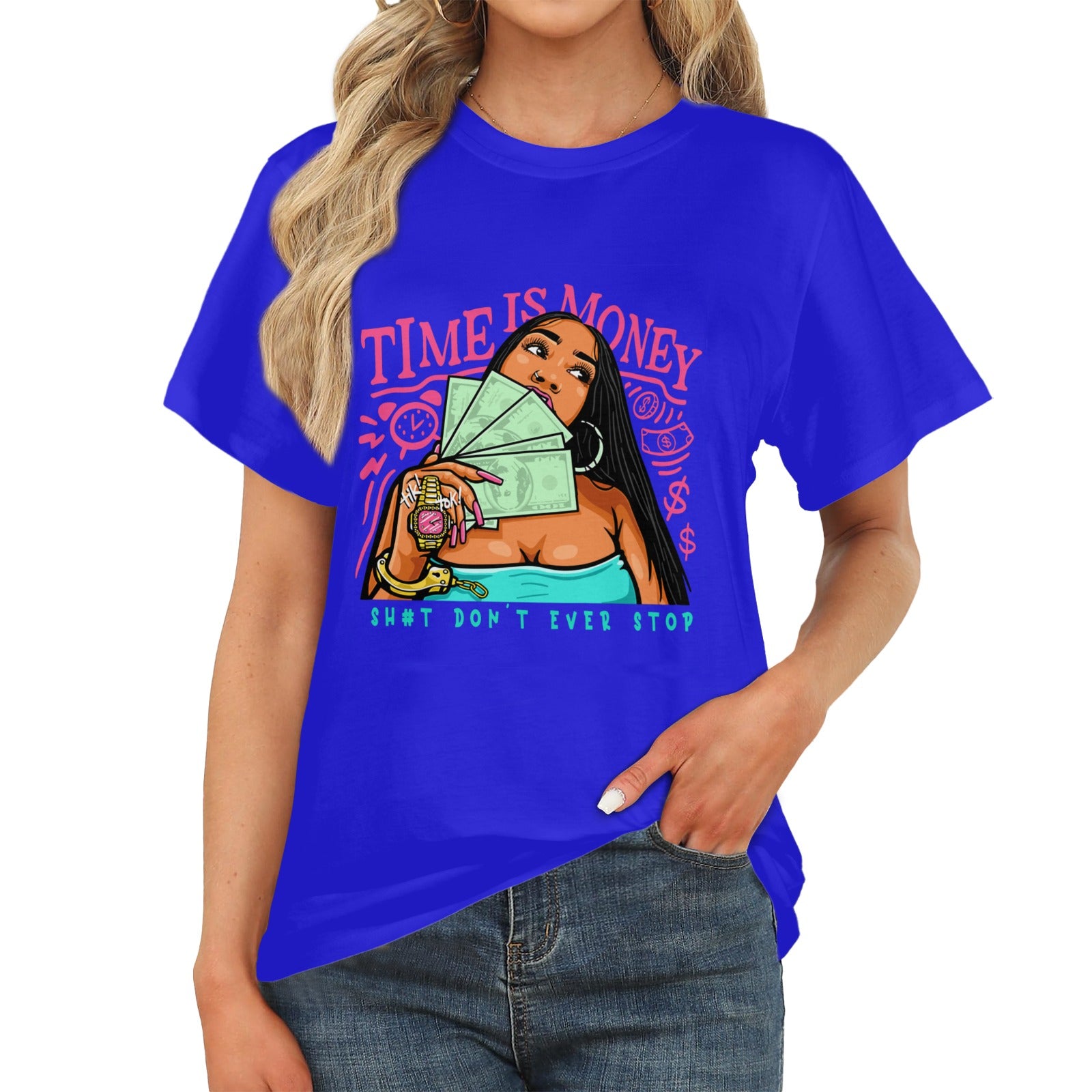 Women's Time is Money Only Streetwear Classic Fit T-shirt