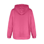 Women's Dogwood Rose Solid Flannel Hoodie