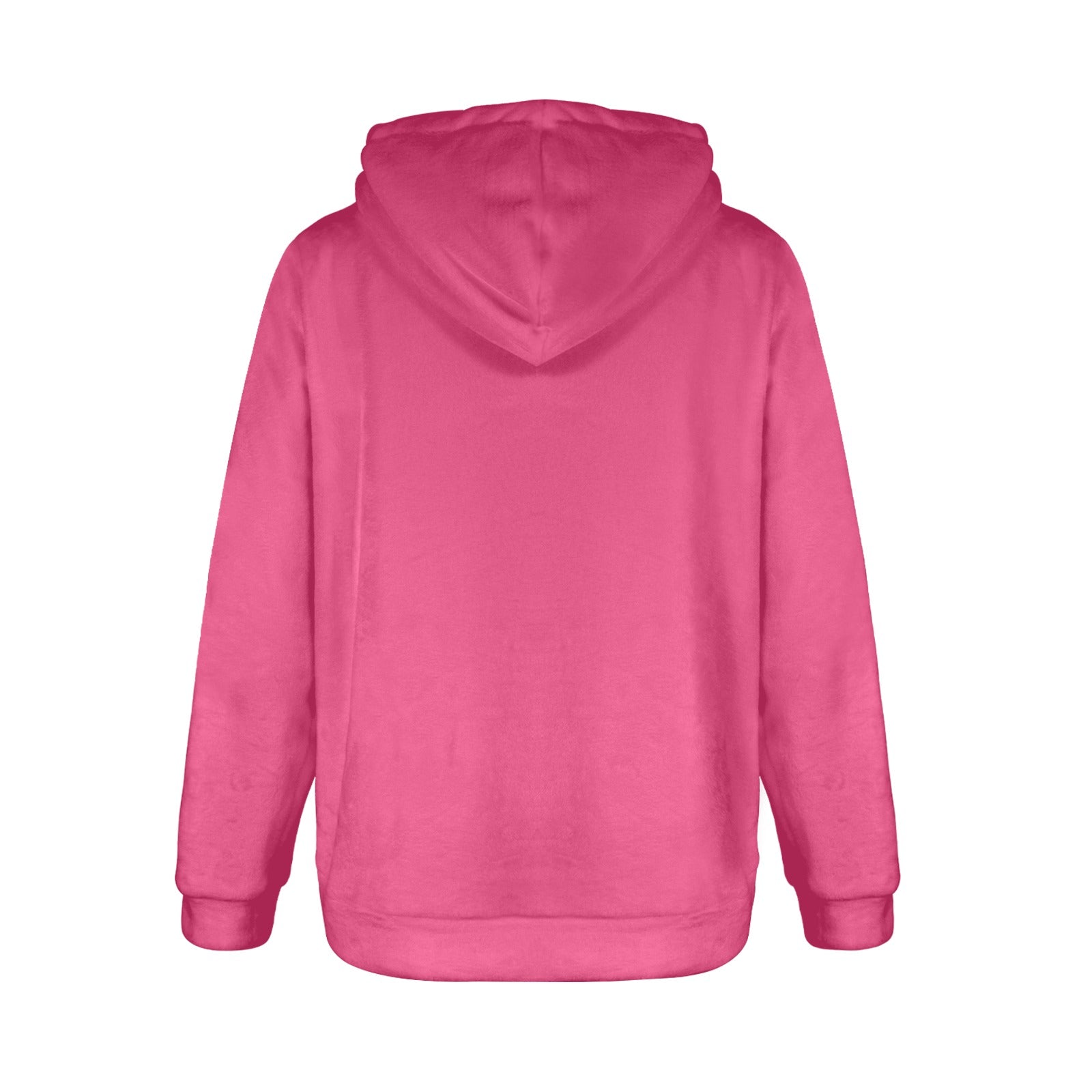 Women's Dogwood Rose Solid Flannel Hoodie