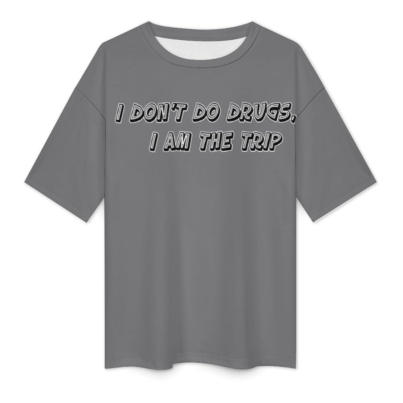 Men's I'm The Trip Typography Oversized T-shirt