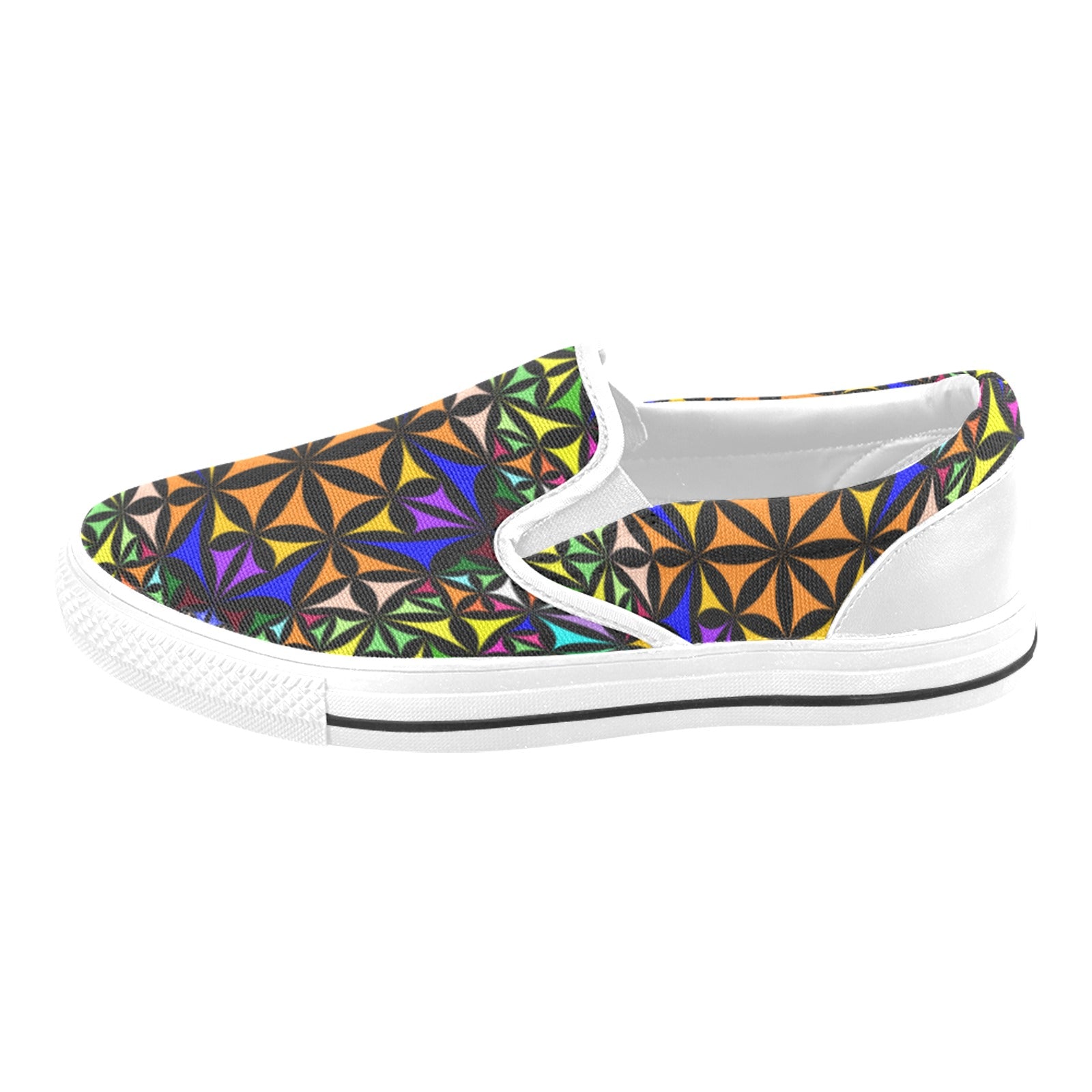 Men's Kaleidoscope Mosaic Abstract Slip-on Shoes
