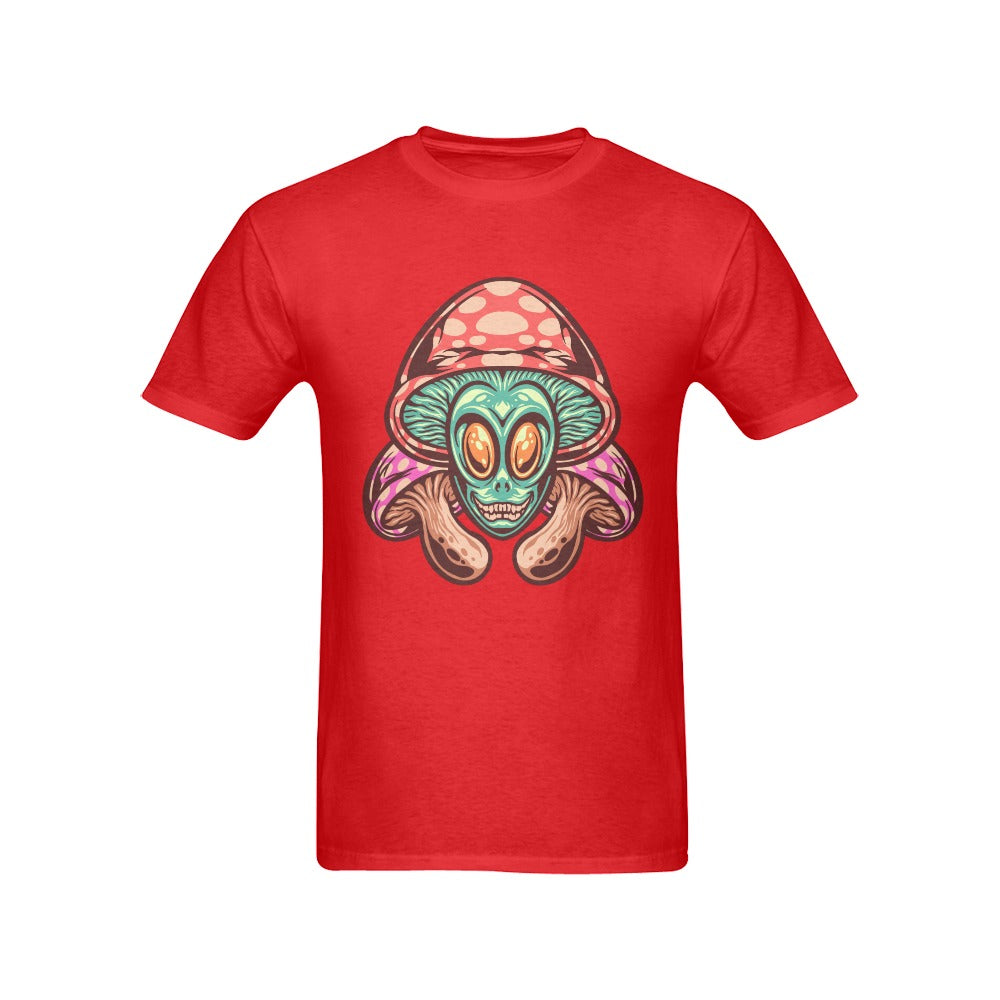 Men's Mushroom Alien Streetwear Classic Fit T-shirt