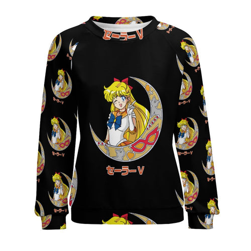 Women's Sailor Moon Pattern Anime Sweatshirt