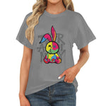 Women's Groovy Rabbit Streetwear Classic Fit T-shirt