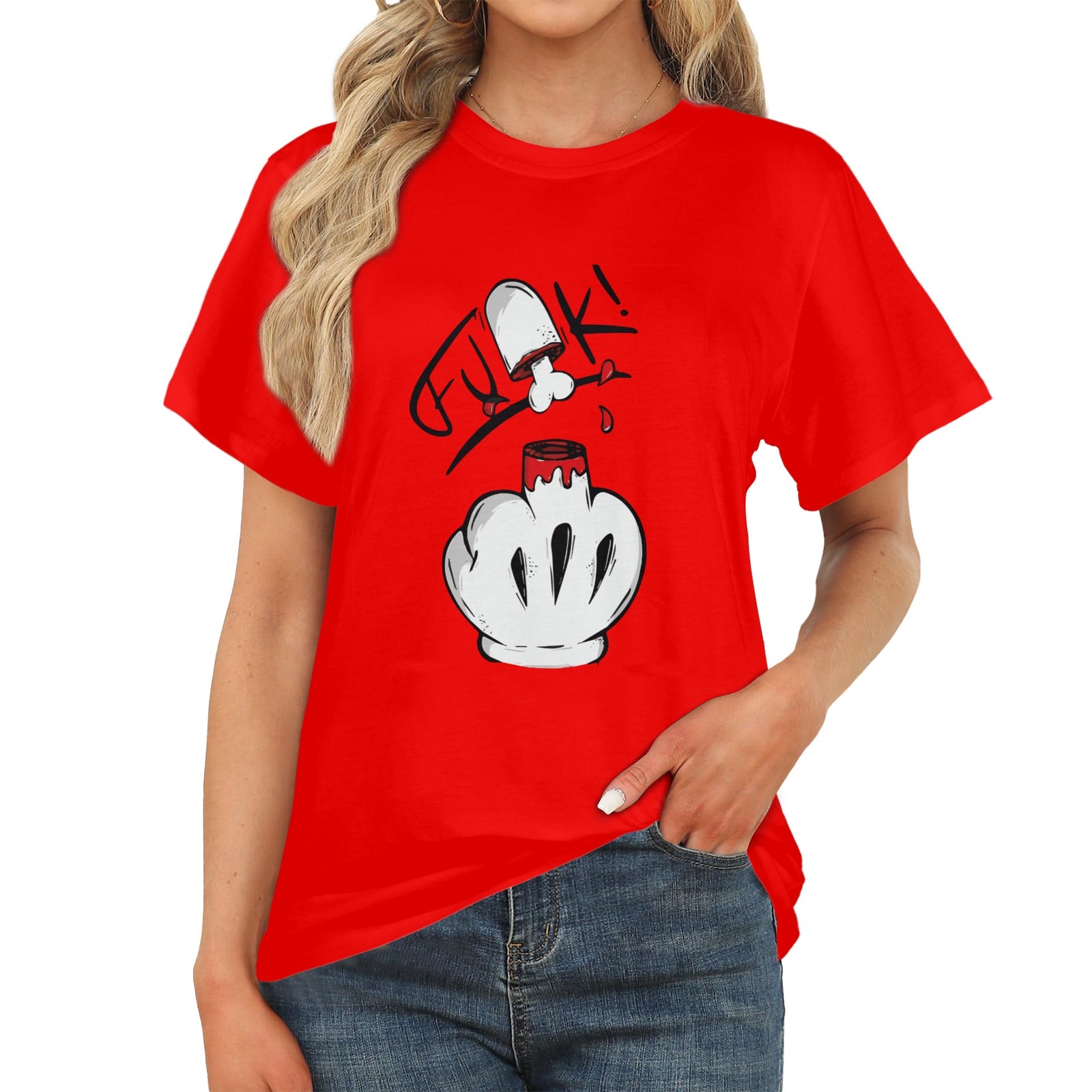 Women's Middle Finger Acid & Punk Classic Fit T-shirt