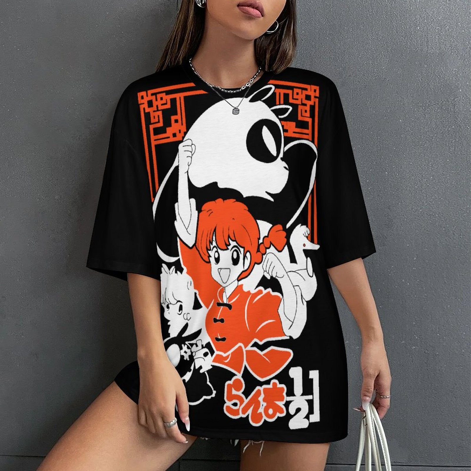Women's Ranma Anime Oversized T-shirt