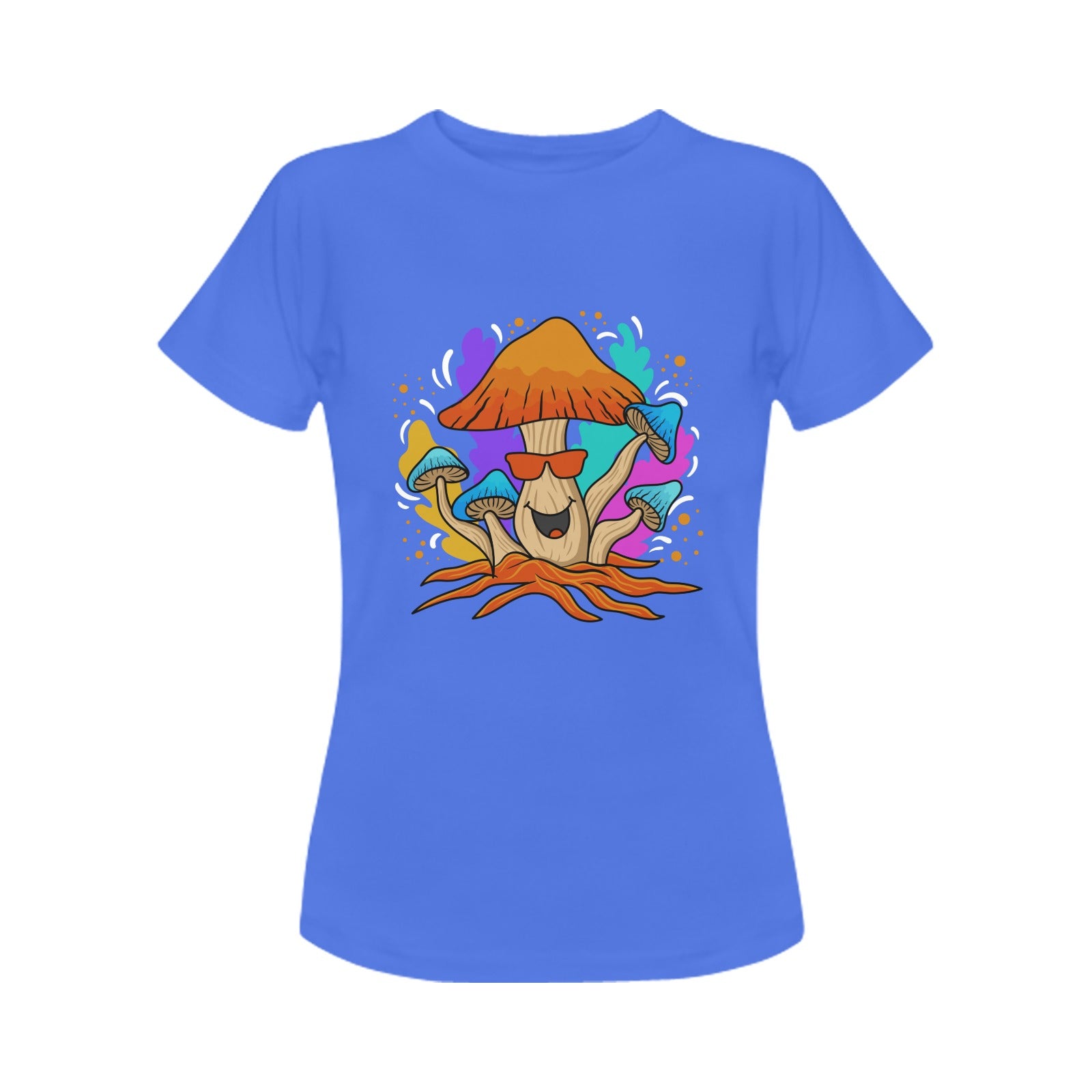 Women's Happy Mushroom Acid & Punk Classic Fit T-shirt