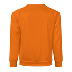 Men's Deep Carrot Orange Solid Sweatshirt